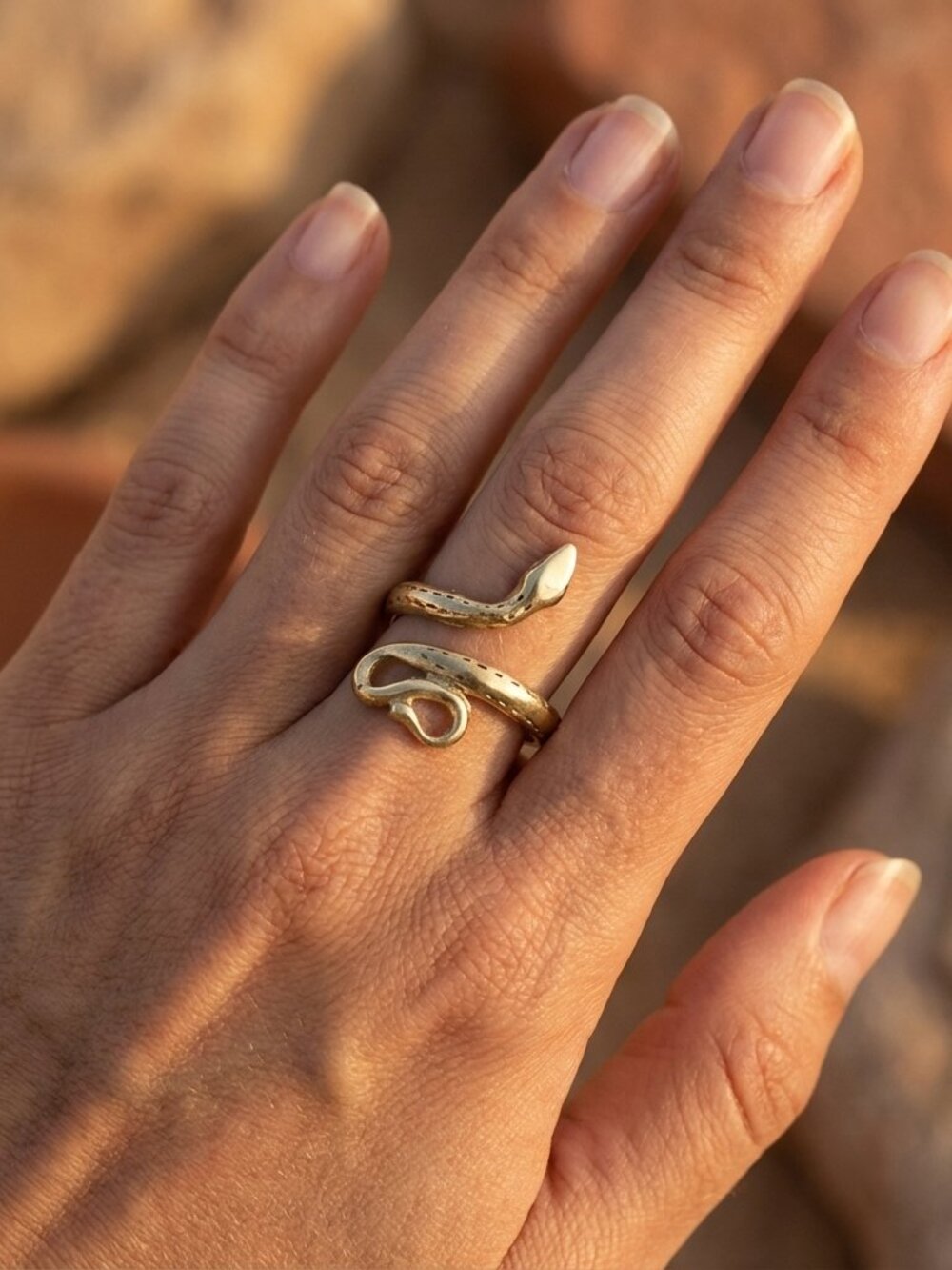 Golden Serpent Ring - Picture 3 of 3